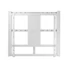 MULTIBRACKETS Fali motoros konzol, M Motorized Wallmount 160 kg White SD (42-110")