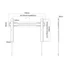 MULTIBRACKETS Fix fali konzol, M VESA Wallmount Super Slim Fixed 600 MAX (32-100", max.VESA: 600x400 mm, 35 kg)