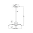 MULTIBRACKETS Mennyezeti/fali projektor konzol, M Universal Projector Ceiling Mount III (10/7.5 kg, white)