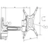 MULTIBRACKETS Fali konzol, M VESA Flexarm 360 II Black 75 100 200 (15-32", max.VESA: 200x200 mm, 15 kg)