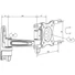 MULTIBRACKETS Fali konzol, M VESA Flexarm 360 II Black 75 100 200 (15-32", max.VESA: 200x200 mm, 15 kg)