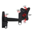 MULTIBRACKETS Fali konzol, M VESA Flexarm 360 II Black 75 100 200 (15-32", max.VESA: 200x200 mm, 15 kg)