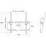 MULTIBRACKETS Fali konzol, M Universal Tilt Wallmount Black Medium (32-65", max.VESA: 400x400 mm, 75 kg)