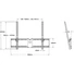 MULTIBRACKETS Fali konzol, M Universal Tilt Wallmount Black Large (55-75", max.VESA: 800x600 mm, 75 kg)