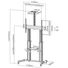 REFLECTA Gurulós TV állvány (TV Stand 100VC-Shelf), max. VESA: 1000x600mm, max.súly: 100kg
