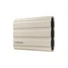 SAMSUNG Hordozható SSD T7 Shield, USB 3.2 Gen.2 (10Gbps), 2TB, Bézs