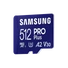SAMSUNG Memóriakártya, PRO Plus microSDXC kártya 512GB, CLASS 10, UHS-I, U3, V30, A2, + Adapter, R180/W130