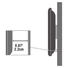 SBOX PLB-114B fali konzol, fix, 40"-70", 600x400, max 60 kg