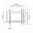 SBOX PLB-2222F fali konzol fix, 200x200, 23"-42", max 35 kg
