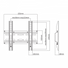 SBOX PLB-2522F fali konzol fix, 200x200, 23"-42", max 35 kg