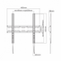 SBOX PLB-2544F fali konzol, fix, 32"-55", 400x400, max 35 kg
