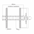 SBOX PLB-2544T fali konzolt, dönthető 32"-55", 400x400, max 35 kg