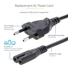 STARTECH Hálózati Tápkábel C7 250V, 2m fekete