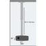 TECHLY ICA-PM 102XL állítható mennyezeti projektor konzol, 60-102 cm, ezüst