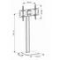 TECHLY ICA-TR11 fix padlóállvány 32-70" LED/LCD/Plasma kijelzőhöz