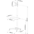 TECHLY ICA-TR20 gurulós padlóállvány 19-37" LCD/LED kijelzőhöz