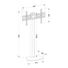 TECHLY ICA-TR27 fix padlóállvány 32-55" LCD kijelzőhöz
