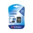 Kép 1/2 - VERBATIM Memóriakártya, Micro SD, 64GB, Class 10, adapterrel