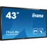 iiyama 24/7 interaktív kijelző, 42,5", 3840x2160, 16:9, 500cd, 8ms, 1200:1, HDMI/USB/Ethernet, T4362AS