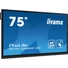 iiyama 24/7 interaktív kijelző, 75", 3840x2160, 16:9, 400cd, 8ms, 1200:1,VGA/HDMI/USB-C/LAN/RS232, TE7512MIS