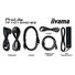 iiyama touch monitor, 10", 1280x800, 16:10, 450cd, 28ms, 1300:1,VGA/HDMI/DP, Open frame, TF1015MC